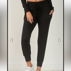 Elan Thin Ribbed Jogger Pants Women’s Small